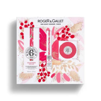 roger&gallet - cofanetto regalo set gingembre rouge - eau de toilette 100ml + eau de toilette 10ml + saponetta 50g